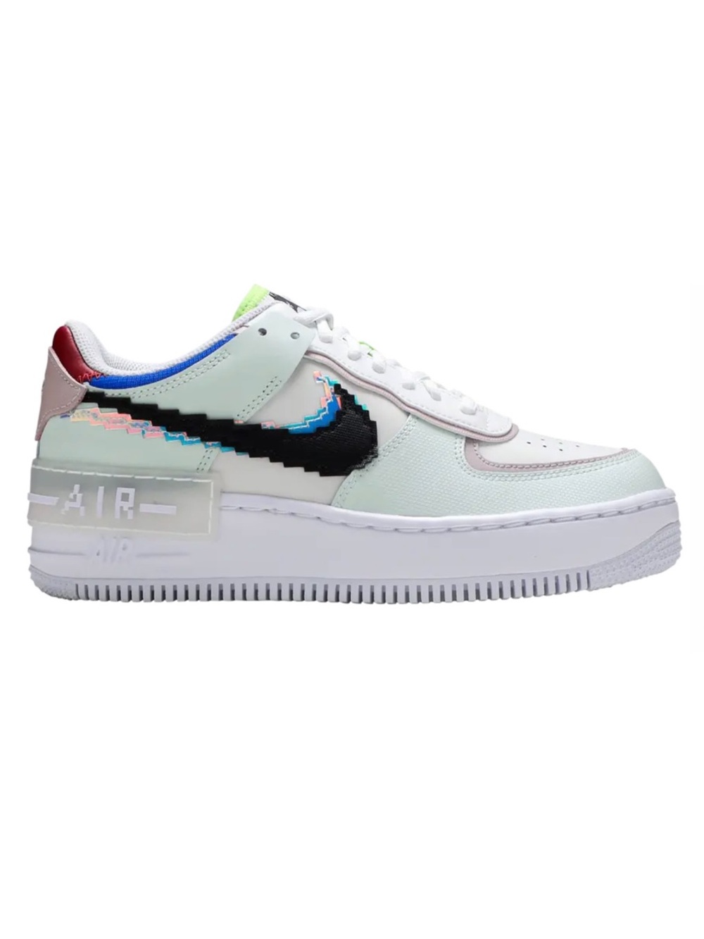 Nike Air Force 1 Pixel Low - Mint Green, Black, Blue Accents